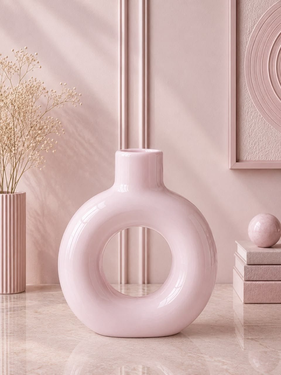Nordic Donut Ceramic Vase