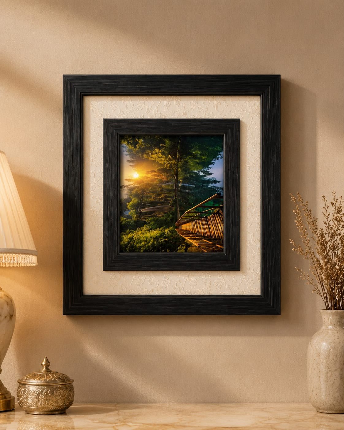 Golden Forest Escape Wall Art