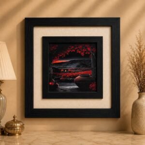 Crimson Twilight Haven Wall Art