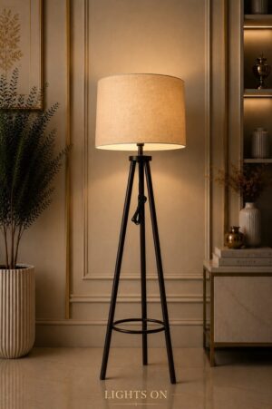 Modern Tripod Floor Lamp - Crystal Decor Pakistan