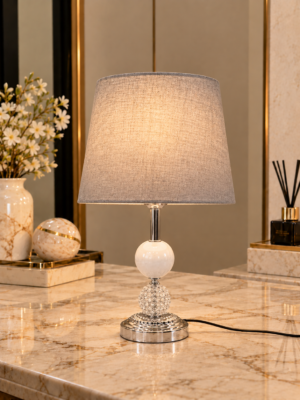 Crystal Pearl Table Lamp - Crystal Decor Pakistan