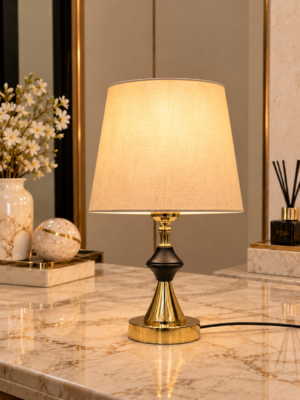 Regalia Gold Table Lamp - Crystal Decor Pakistan