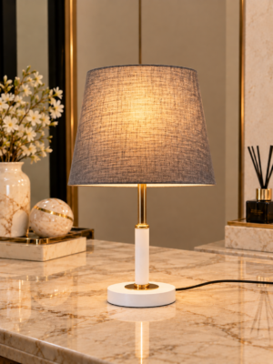 Ivory Luxe Table Lamp - Crystal Decor Pakistan